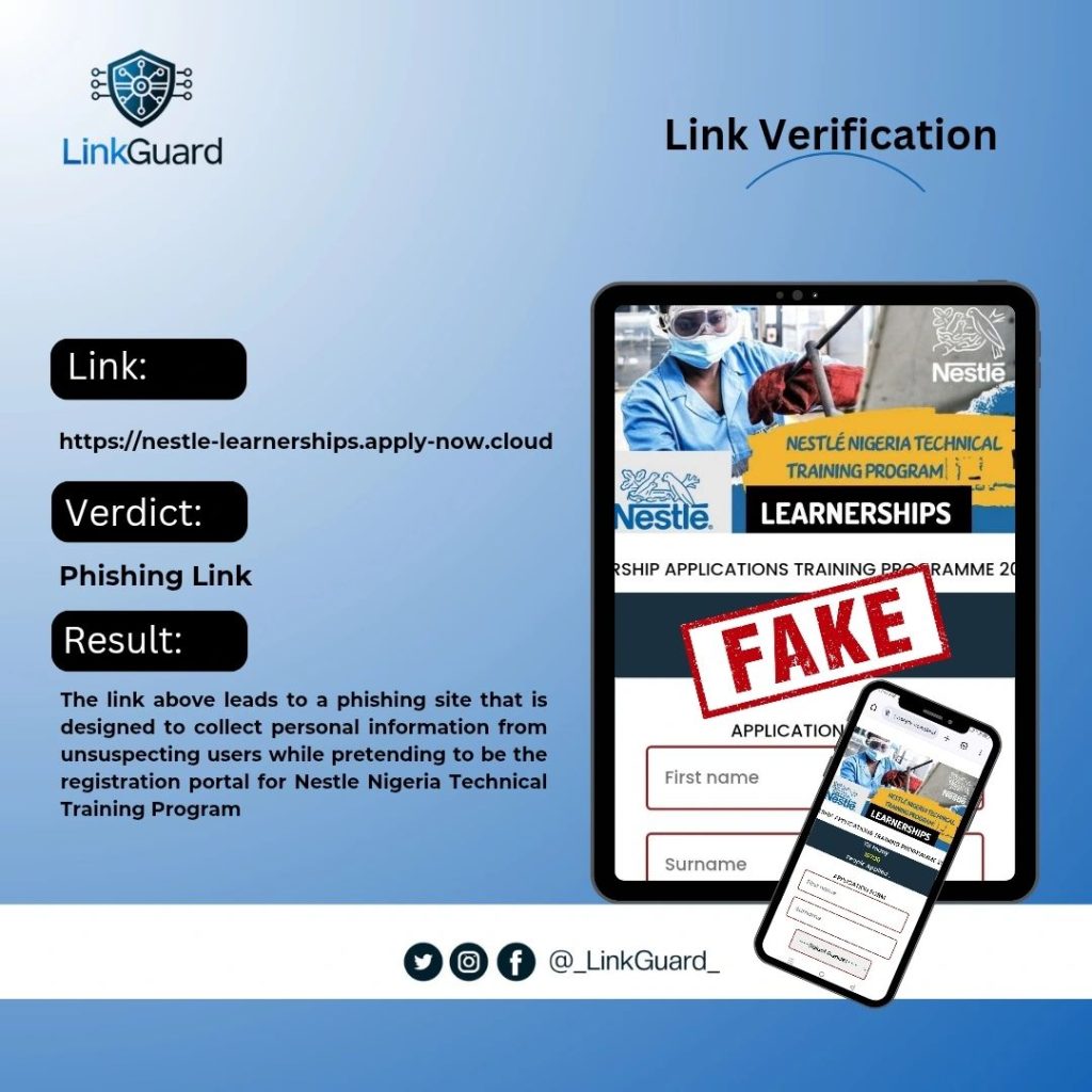 Fact-Check: Viral “NESTLÉ Learnership Applications Training Programme 2025” Claim is False